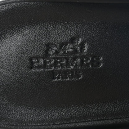 Hermes Calfskin Calya Mules 37 Black 6 of 7
