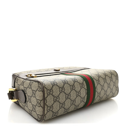 Gucci GG Supreme Monogram Web Small Ophidia Shoulder Bag Brown 4 of 11