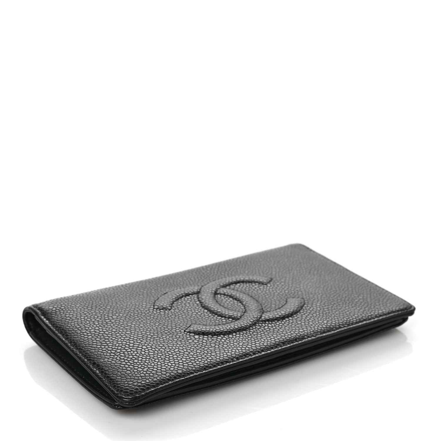 Chanel Caviar Timeless CC Yen Wallet Black 3 of 7
