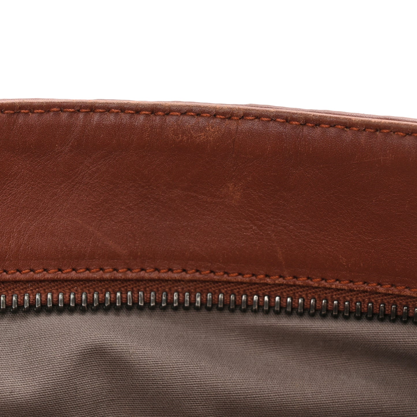 Nappa Intrecciato VN Crossbody Messenger Bag Rust