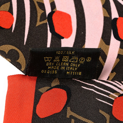 Louis Vuitton Silk Monogram Jungle Dots Bandeau Sugar Pink Poppy 5 of 6
