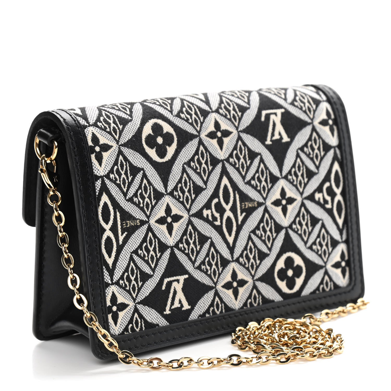 Louis Vuitton Jacquard Since 1854 Dauphine Chain Wallet Grey 3 of 8