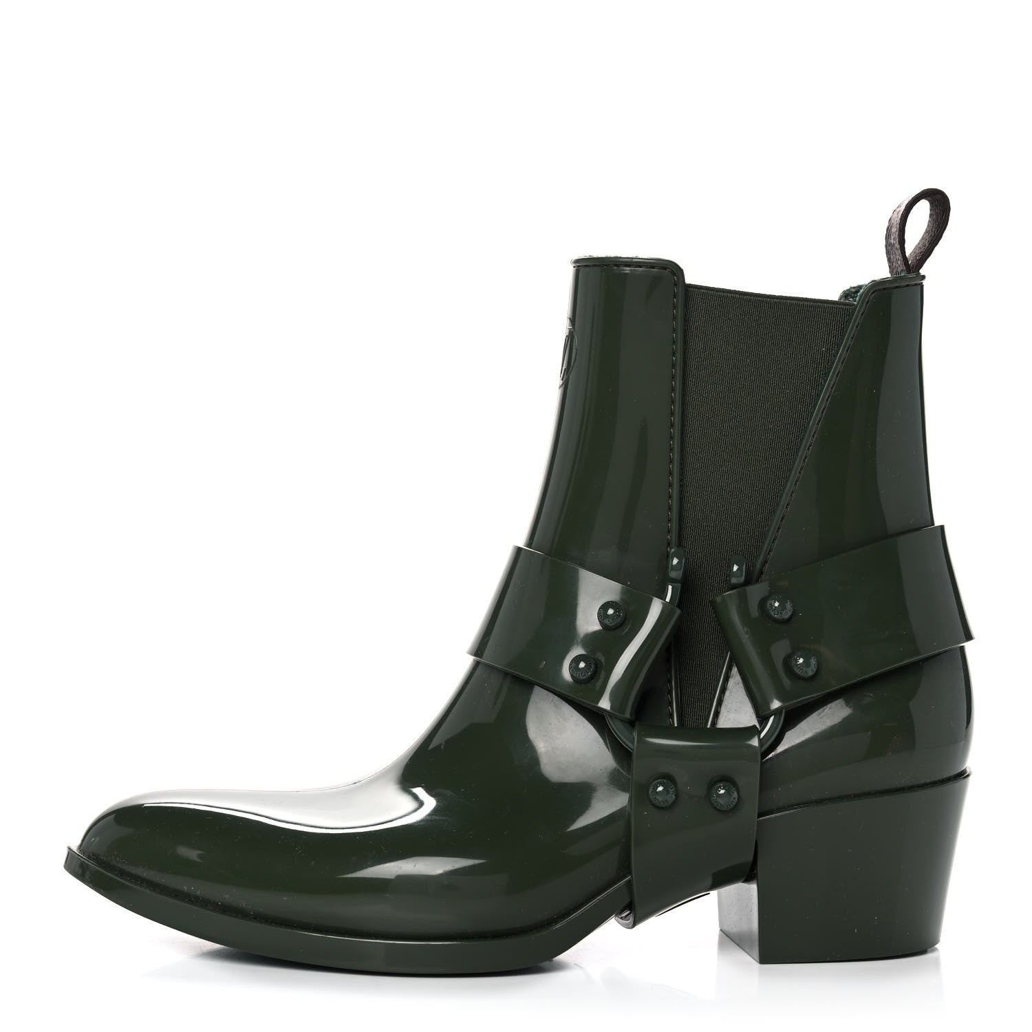 Louis Vuitton Rubber Monogram Rhapsody Ankle Boots 38 Kaki 1 of 8