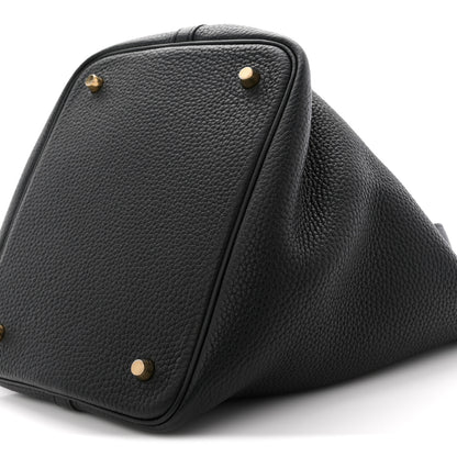 Hermes Taurillon Clemence Picotin Lock 22 MM Black 10 of 11