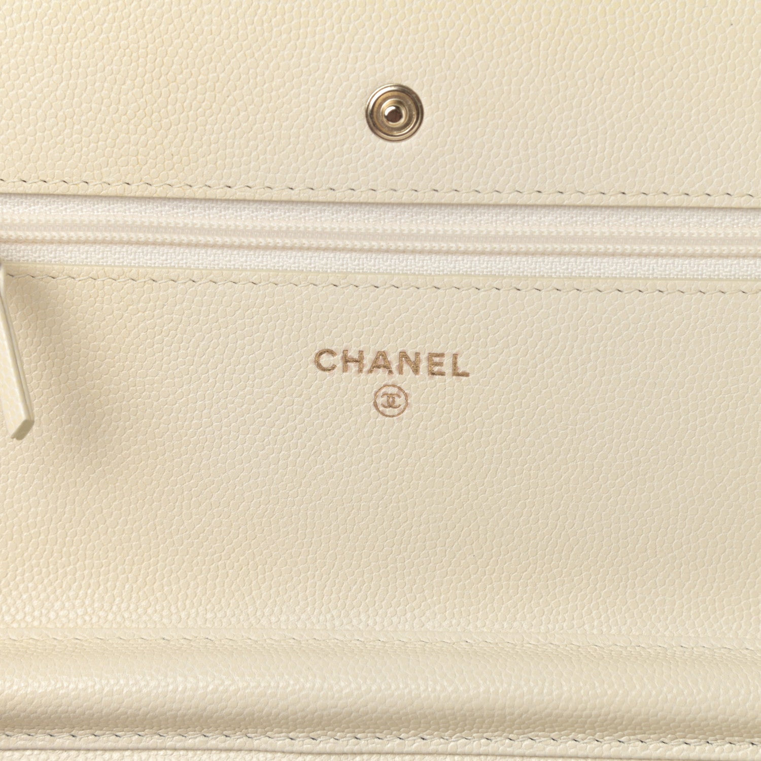 Chanel Caviar Quilted Wallet On Chain WOC White 6 of 14