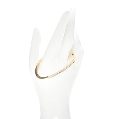 Roberto Coin 18K Yellow Gold Diamond Wave Bangle Bracelet 2 of 5