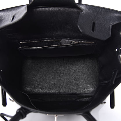 Hermes Taurillon Clemence Birkin 30 Black 5 of 20
