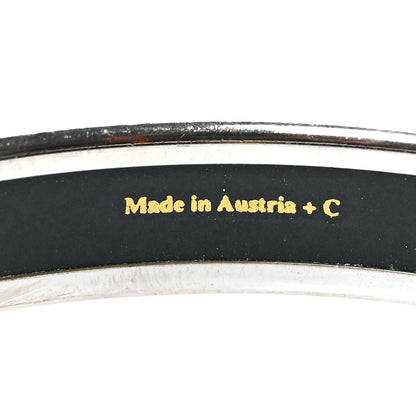 Hermes Enamel Printed Celestial Mythology Narrow Bracelet 70 Black 5 of 5
