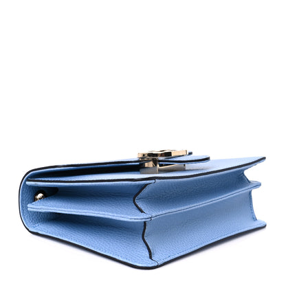 Gucci Dollar Calfskin Small Interlocking G Shoulder Bag Mineral Blue 4 of 10