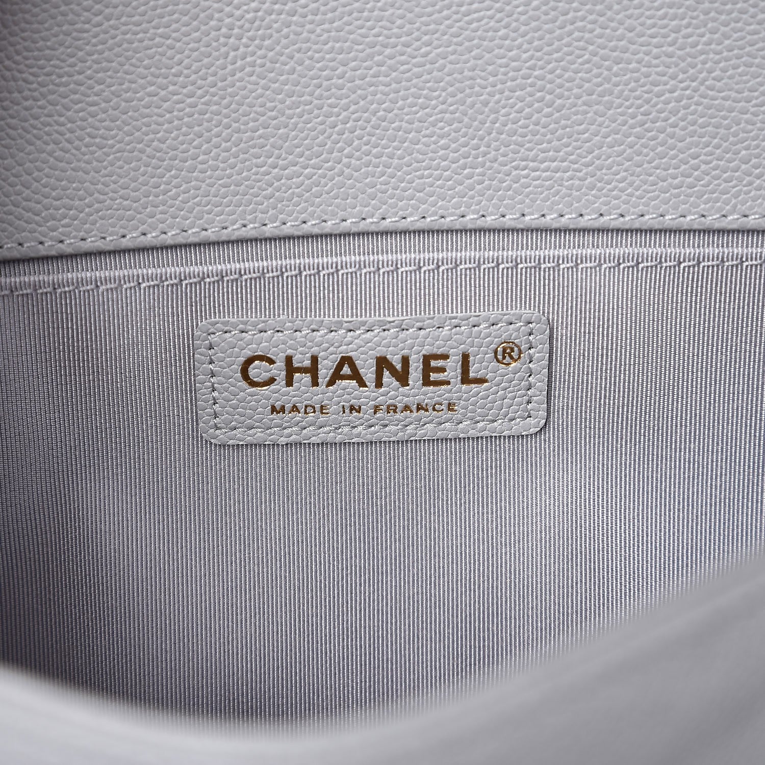 Chanel Caviar Quilted Medium Boy Flap Grey 5 of 8