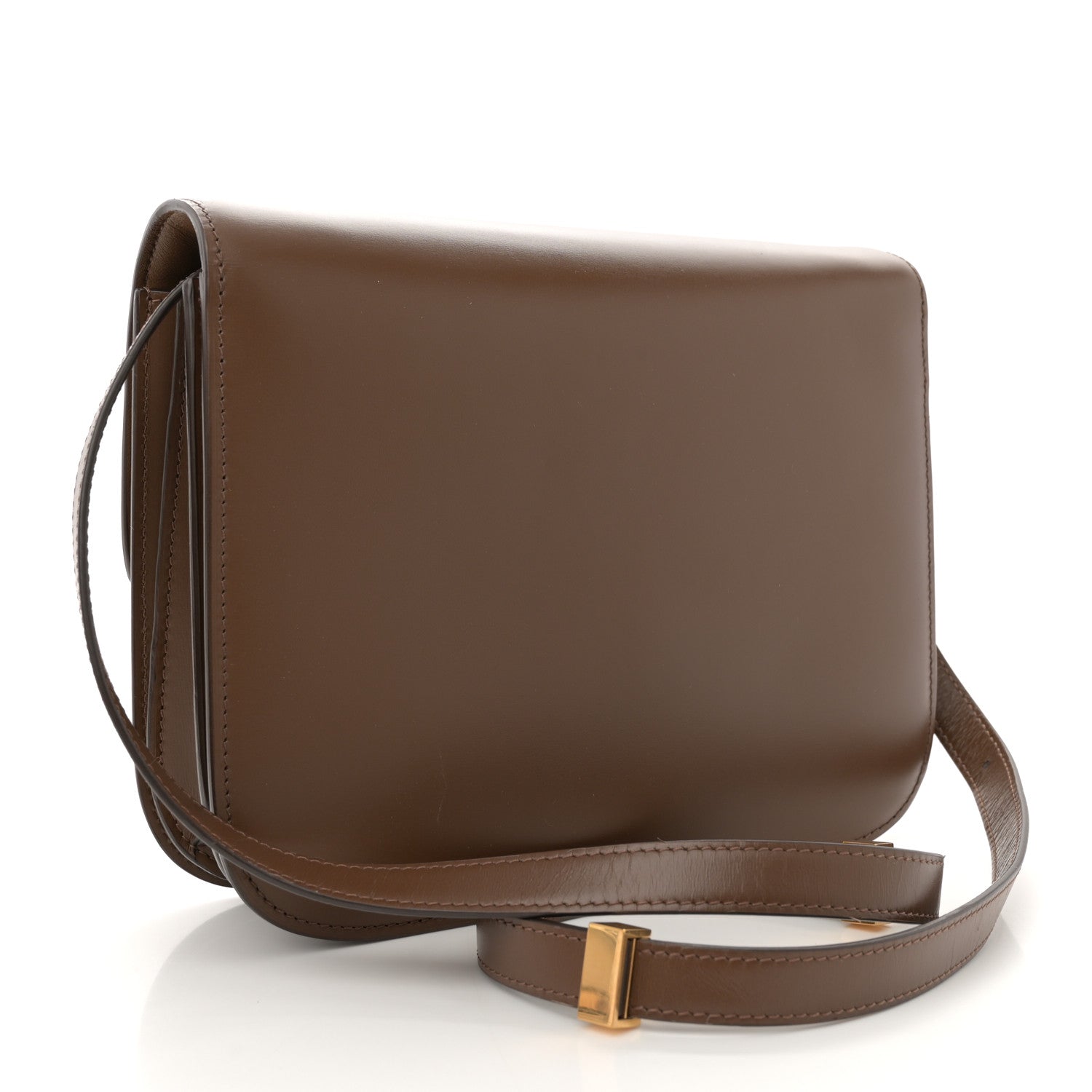 Celine Box Calfskin Medium Classic Box Flap Bag Taupe 1739396