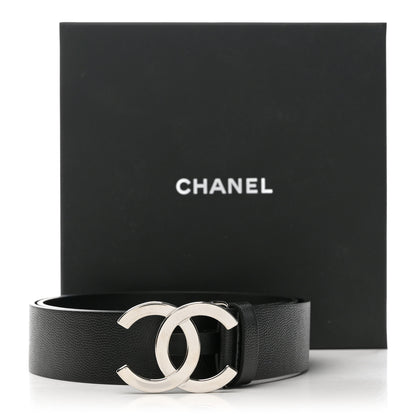 Chanel Caviar CC Logo Belt 85 34 Black 6 of 6
