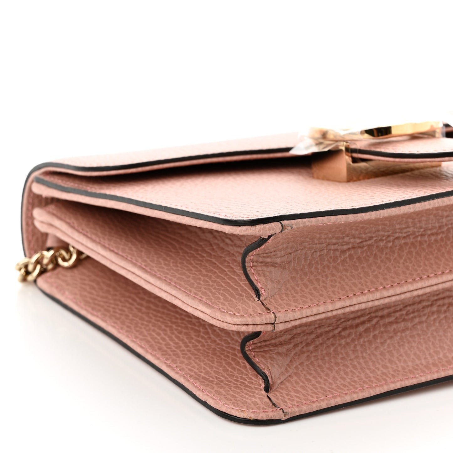 Dollar Calfskin Small Interlocking G Shoulder Bag Soft Pink
