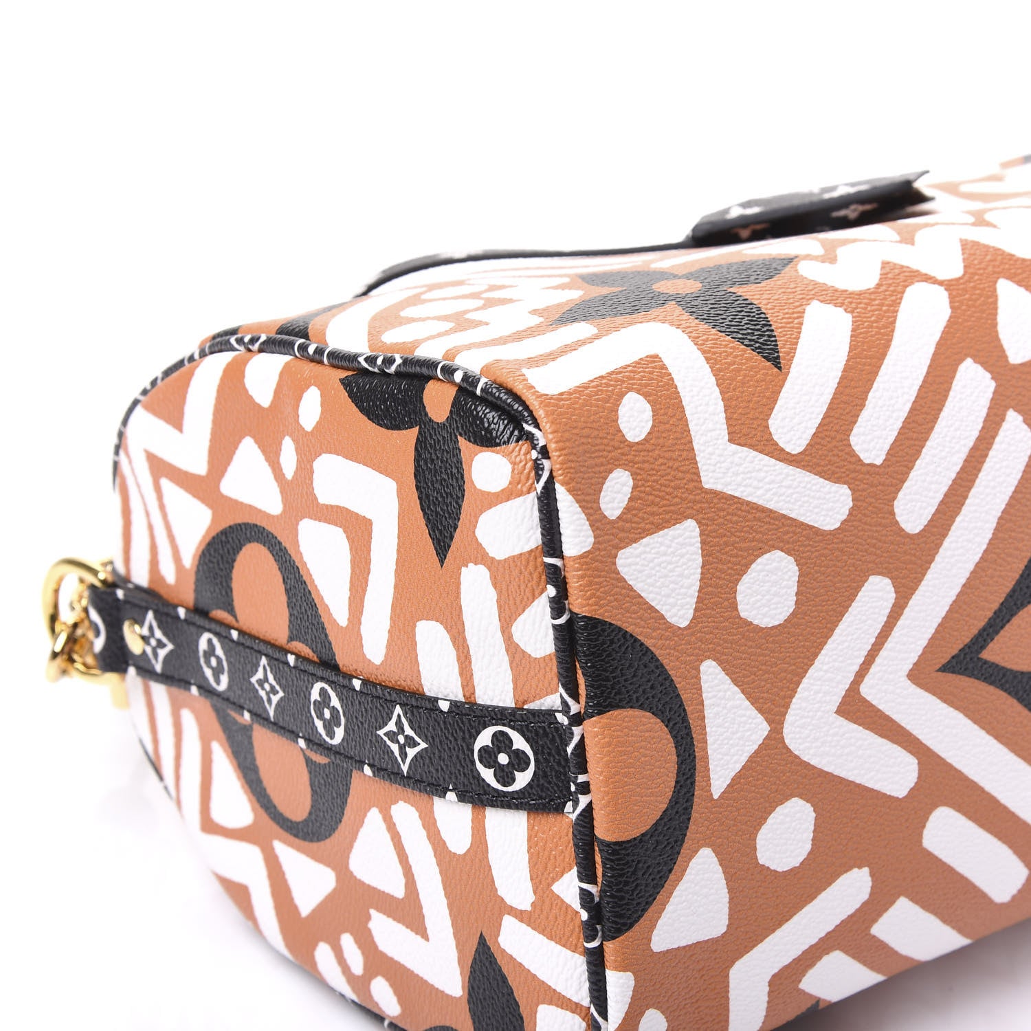 Louis Vuitton Monogram Giant Crafty Speedy Bandouliere 25 Creme Caramel 5 of 10