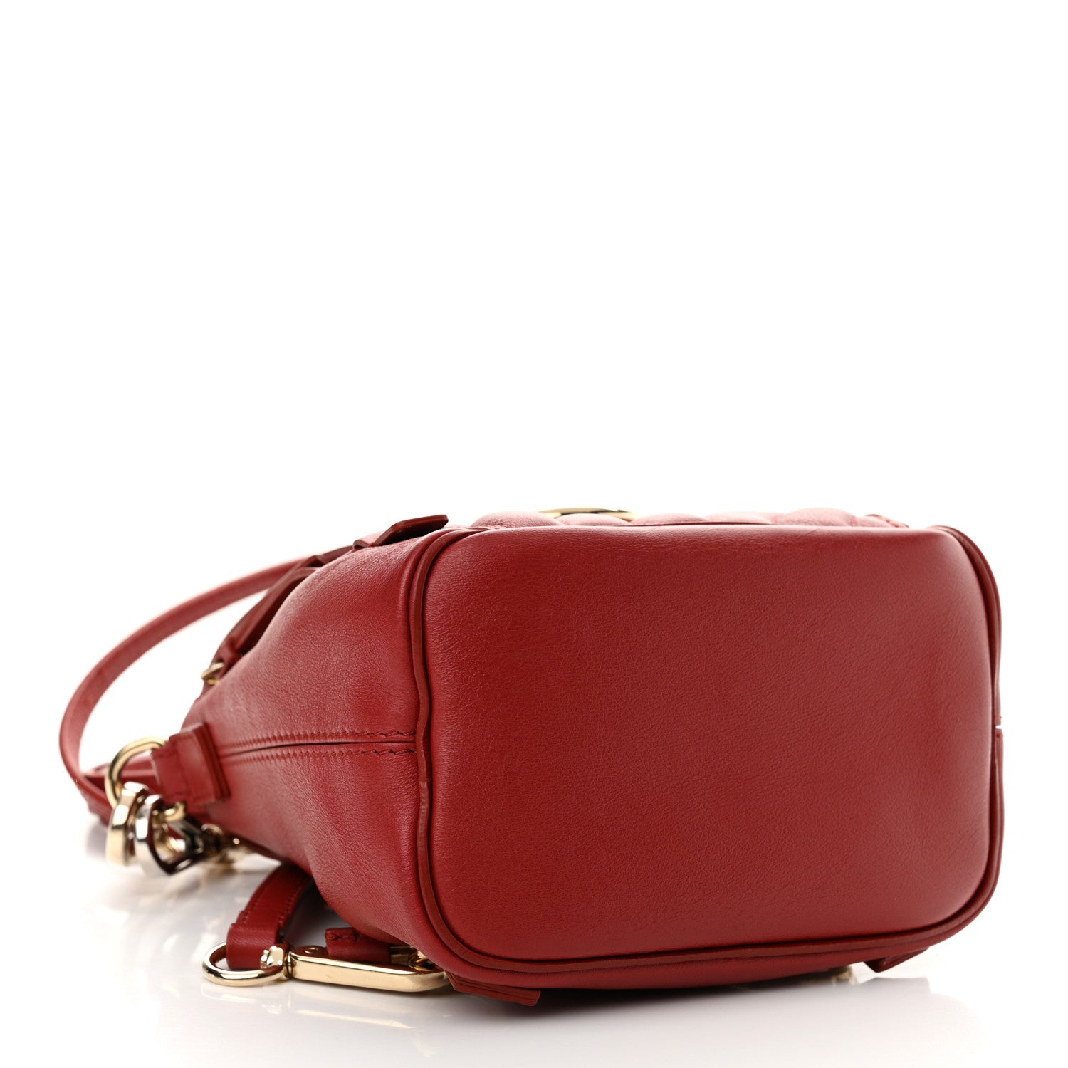 Chloe Calfskin Quilted Mini Faye Backpack Dahlia Red 4 of 10