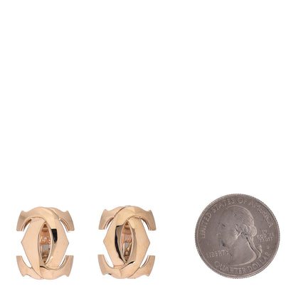 Cartier 18K Yellow Gold Large Double C Logo Clip-On Earrings 2 of 7