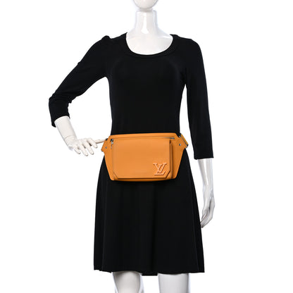 Louis Vuitton Grained Calfskin Aerogram Takeoff Sling Safran Yellow 2 of 9