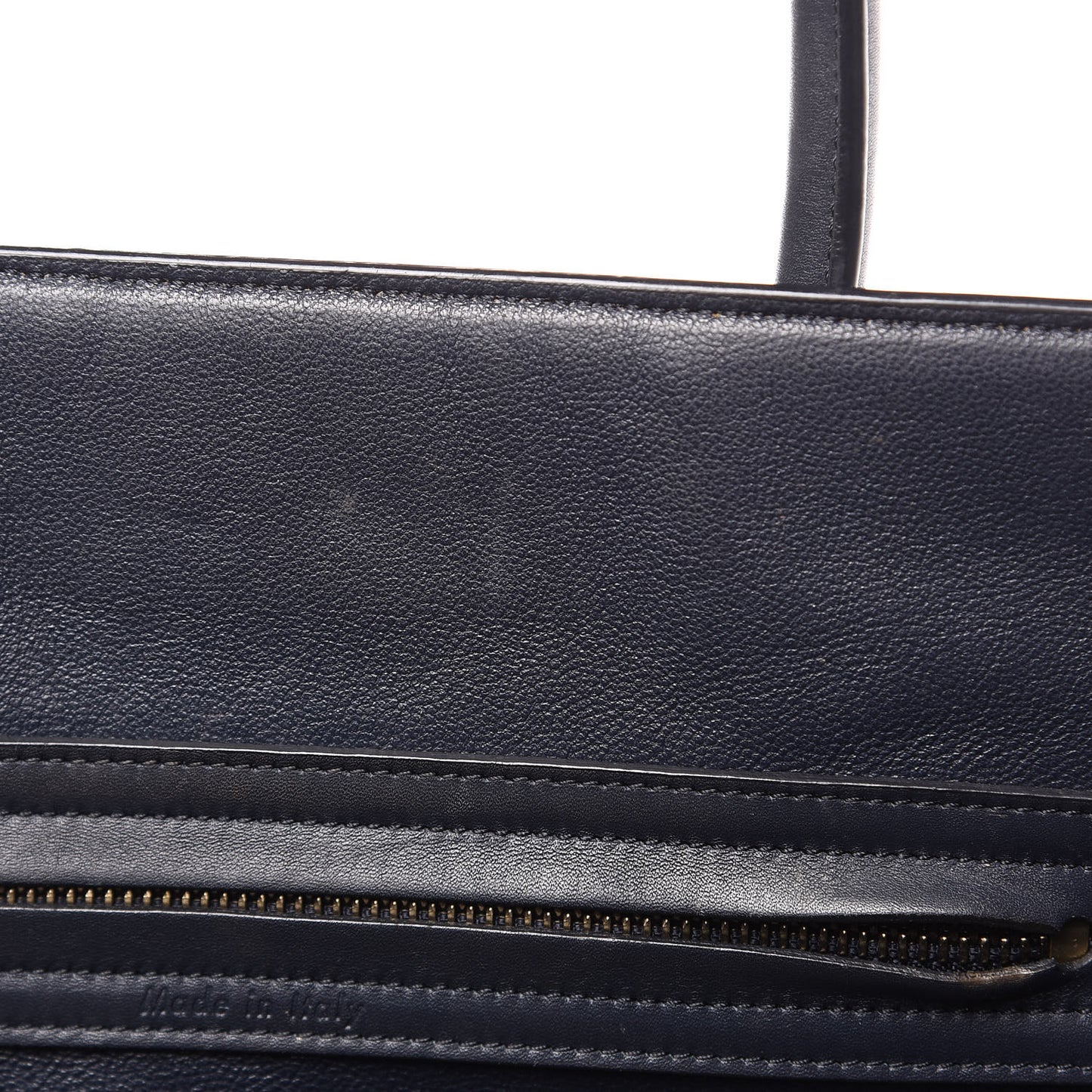 Crocodile Embossed Calfskin Medium Phantom Luggage Navy Blue