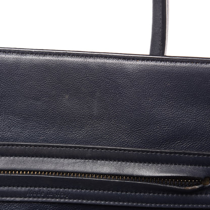 Celine Crocodile Embossed Calfskin Medium Phantom Luggage Navy Blue 13 of 21