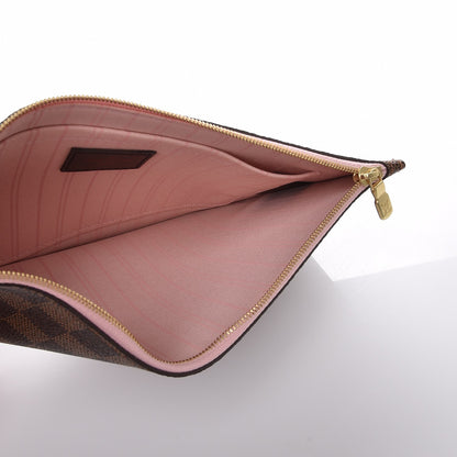 Louis Vuitton Damier Ebene Neverfull MM GM Pochette Rose Ballerine 5 of 7