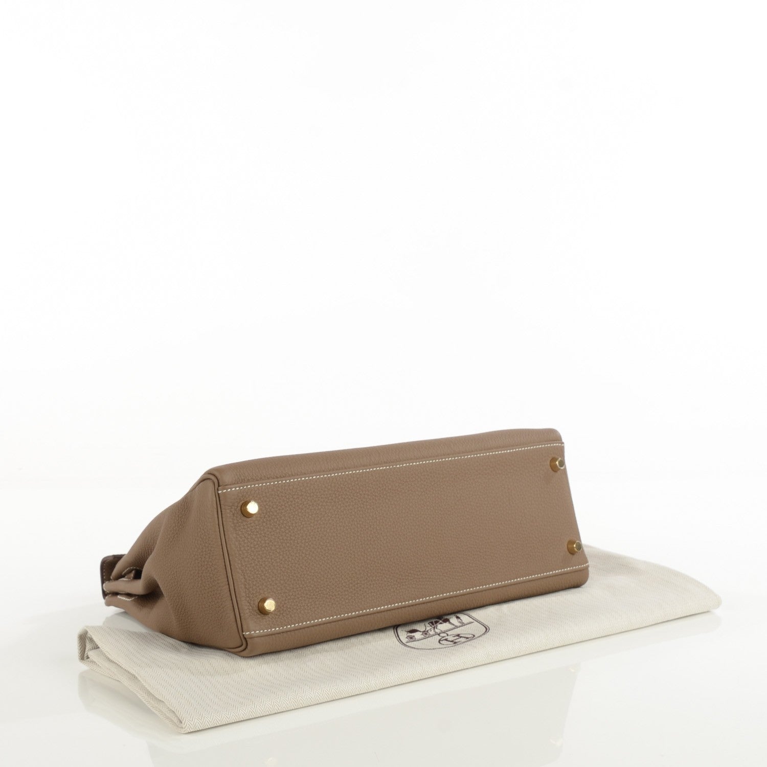 Hermes Togo Kelly Retourne 32 Etoupe 4 of 28