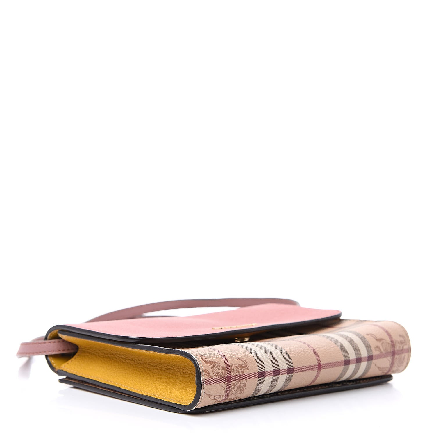 Burberry Derby Calfskin Haymarket Check Small Loxley Crossbody Cinnamon Red Multicolor 4 of 15