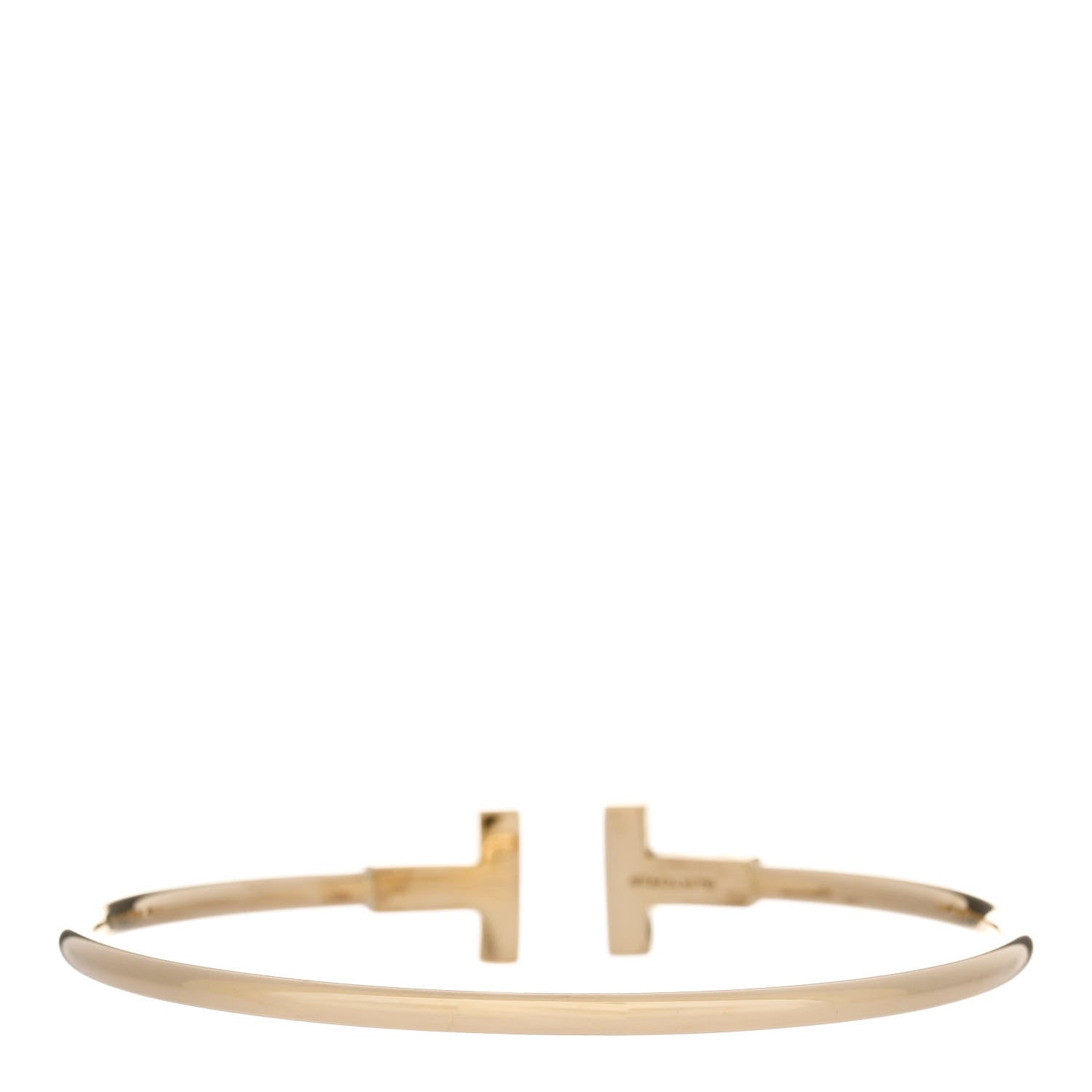 Tiffany 18K Yellow Gold T Wire Bracelet 2 of 3