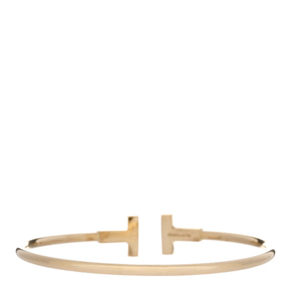 Tiffany 18K Yellow Gold T Wire Bracelet 2 of 3