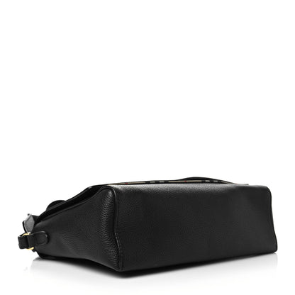 Burberry Grainy Calfskin Vintage Check Note Crossbody Bag Black 4 of 11