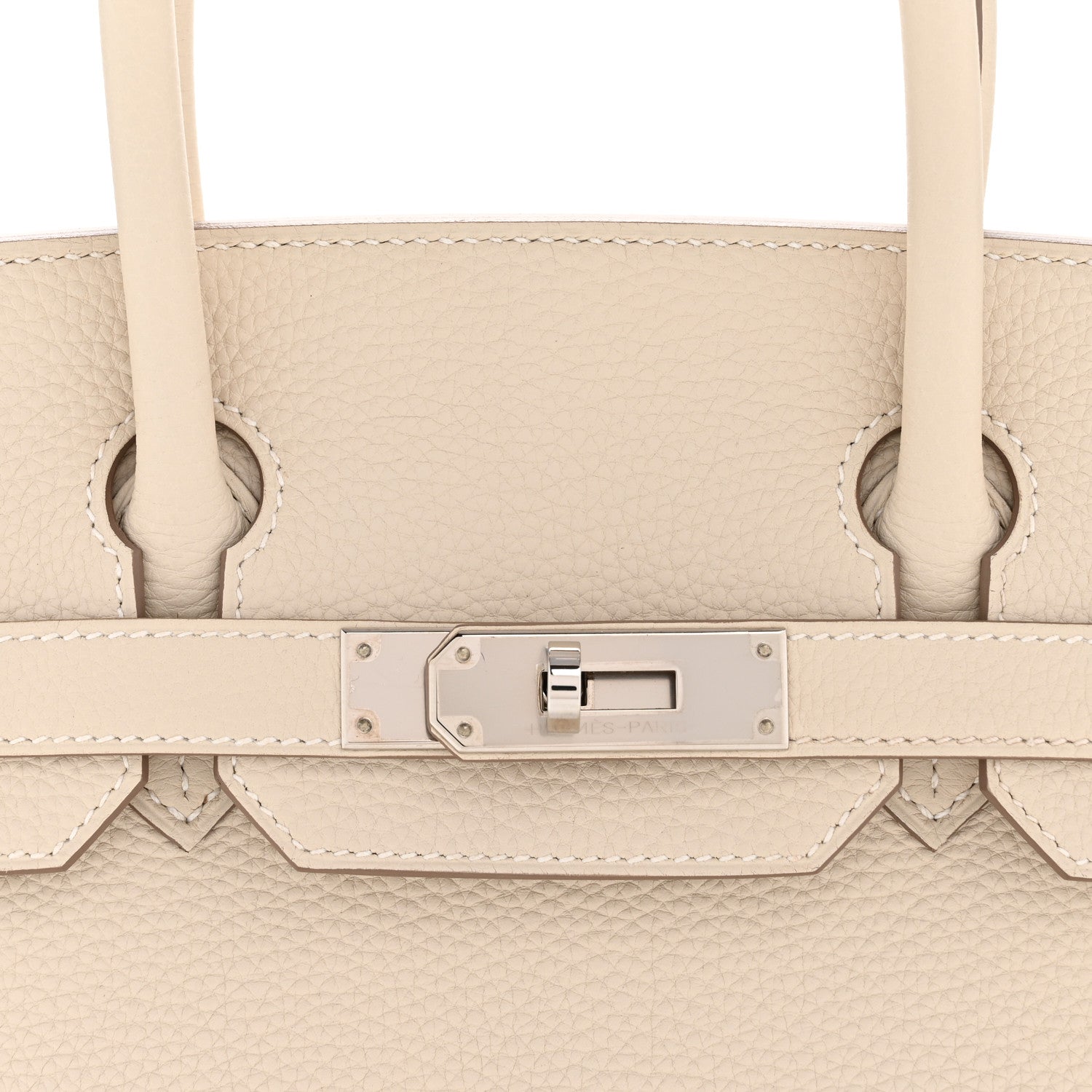 Hermes Taurillon Clemence Birkin 30 Craie 8 of 10