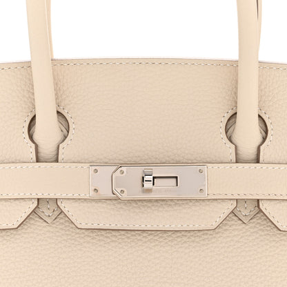Hermes Taurillon Clemence Birkin 30 Craie 8 of 10