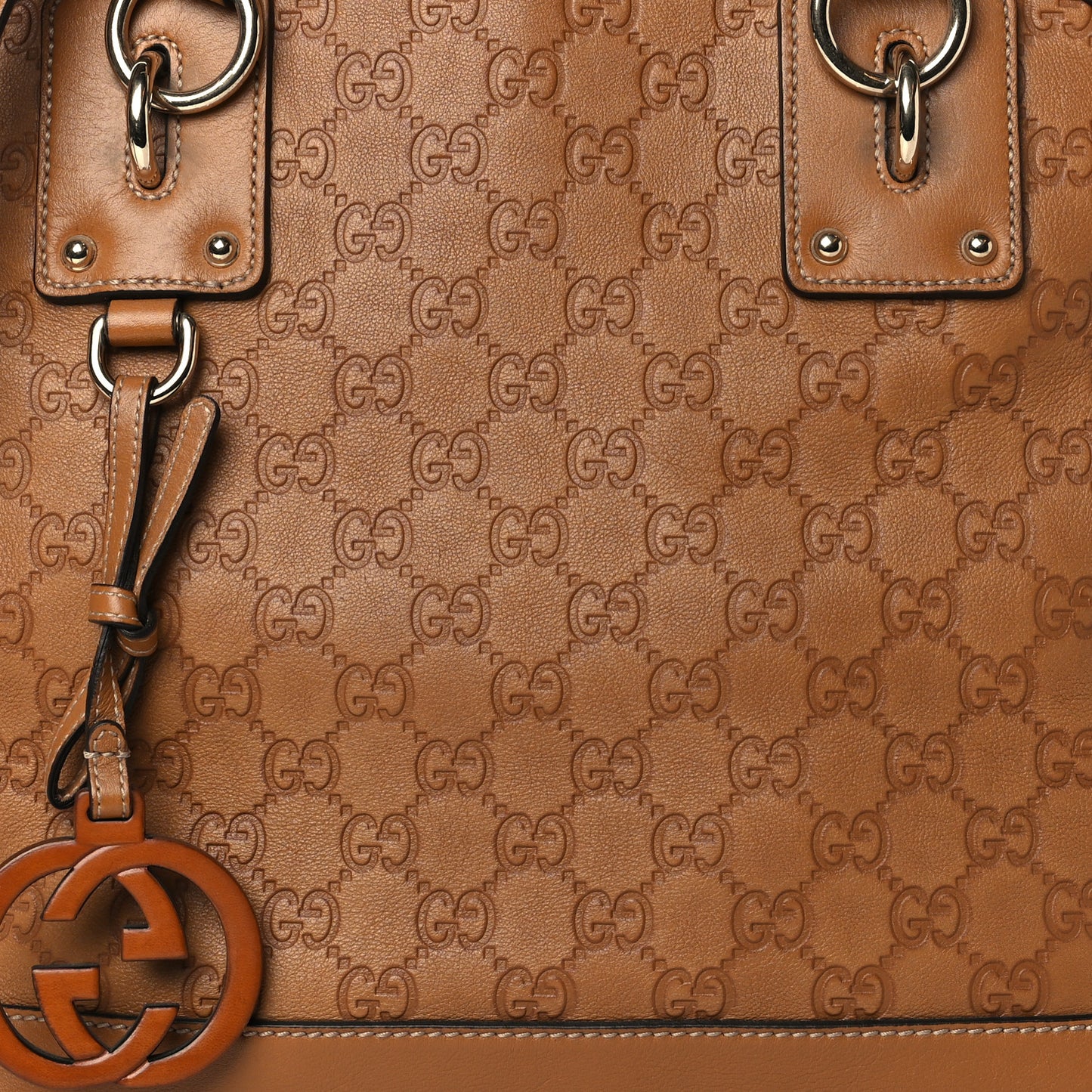 Guccissima Medium Top Handle Bag Light Brown