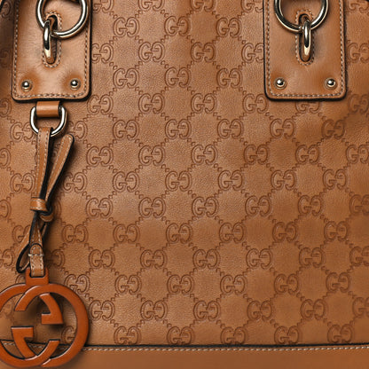Gucci Guccissima Medium Top Handle Bag Light Brown 8 of 10
