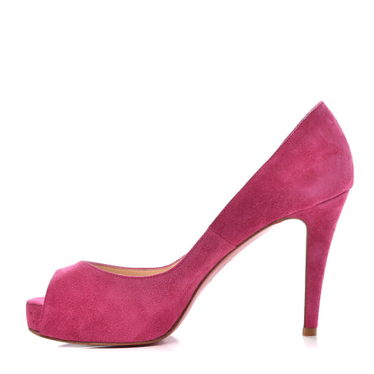 Christian Louboutin Veau Velours Very Prive 100 Pumps 36 Fuxia 1 of 10