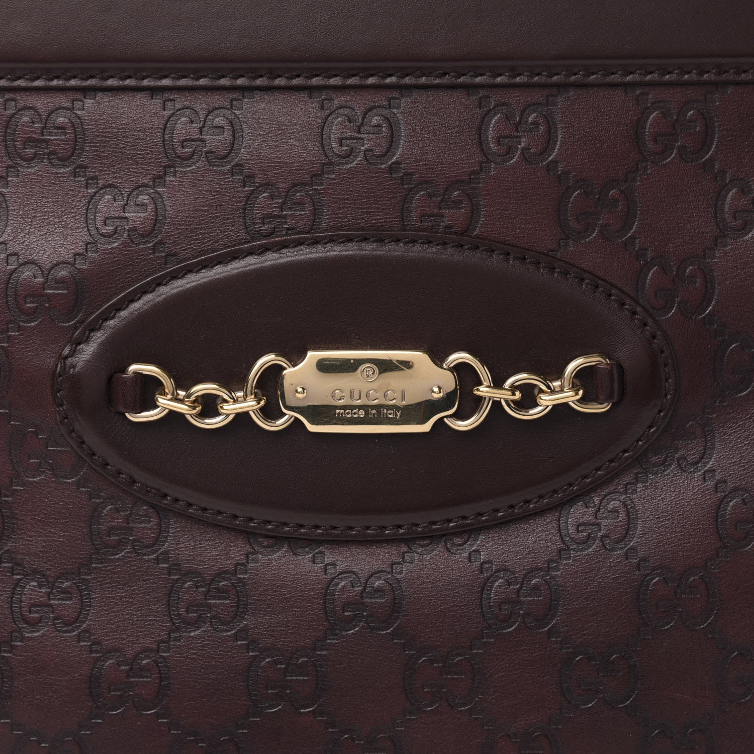 Gucci Guccissima Medium Punch Top Handle Tote Brown 11 of 11