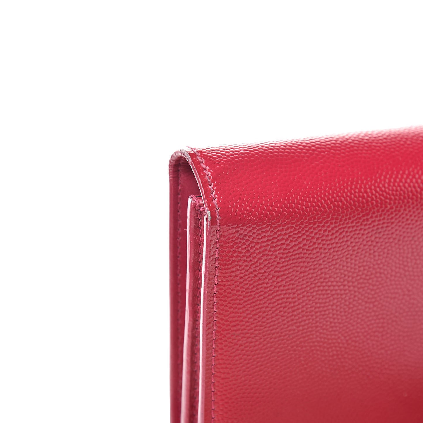 Patent Grain de Poudre Classic Large Letters Flap Wallet Bubblegum