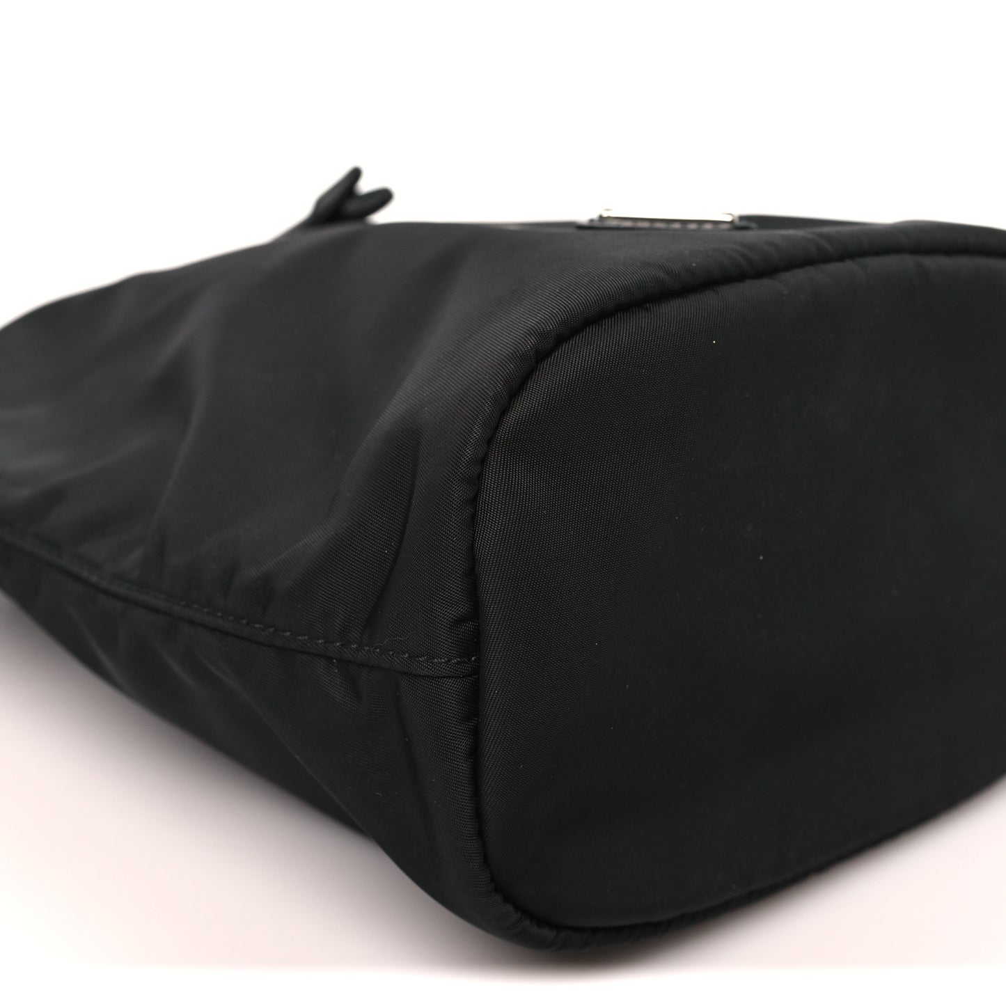 Re-Nylon Vela Drawstring Wristlet Pouch Black