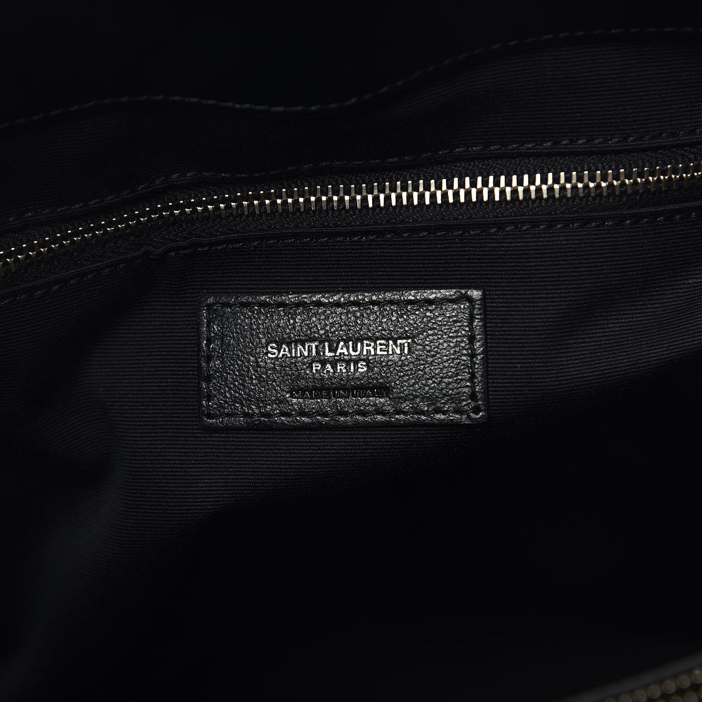 Calfskin Y Quilted Monogram Large Loulou Shopper Black