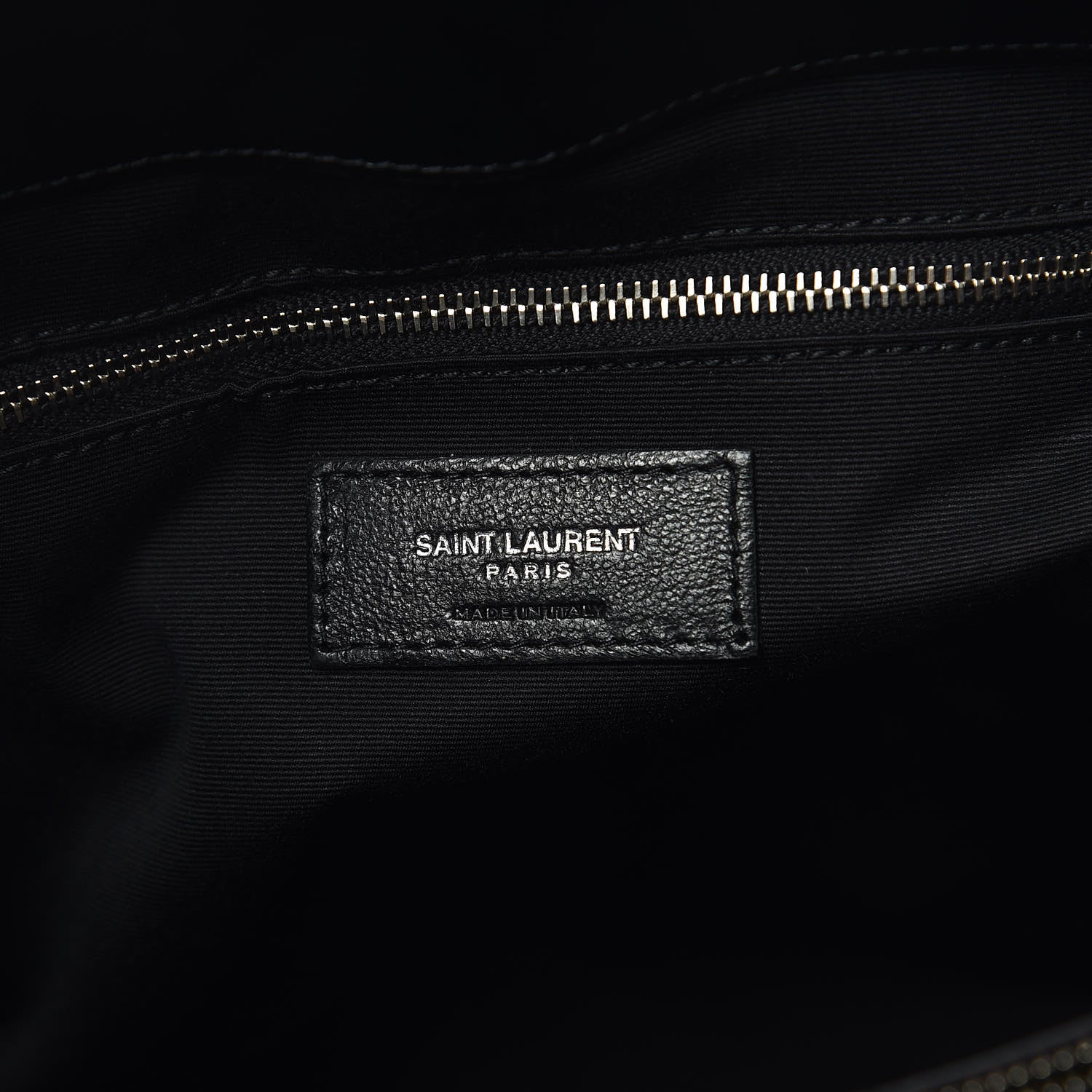 Saint Laurent Calfskin Y Quilted Monogram Large Loulou Shopper Black 6 of 10