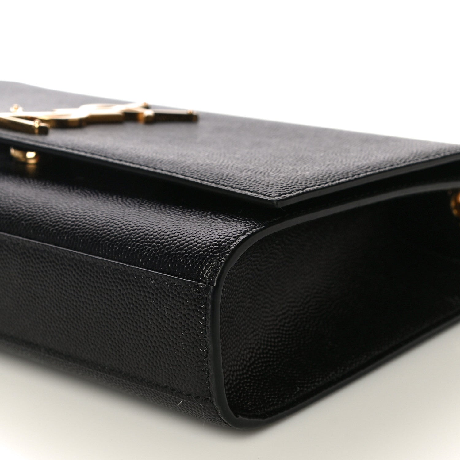 Saint Laurent Grain De Poudre Small Monogram Kate Satchel Black 10 of 10