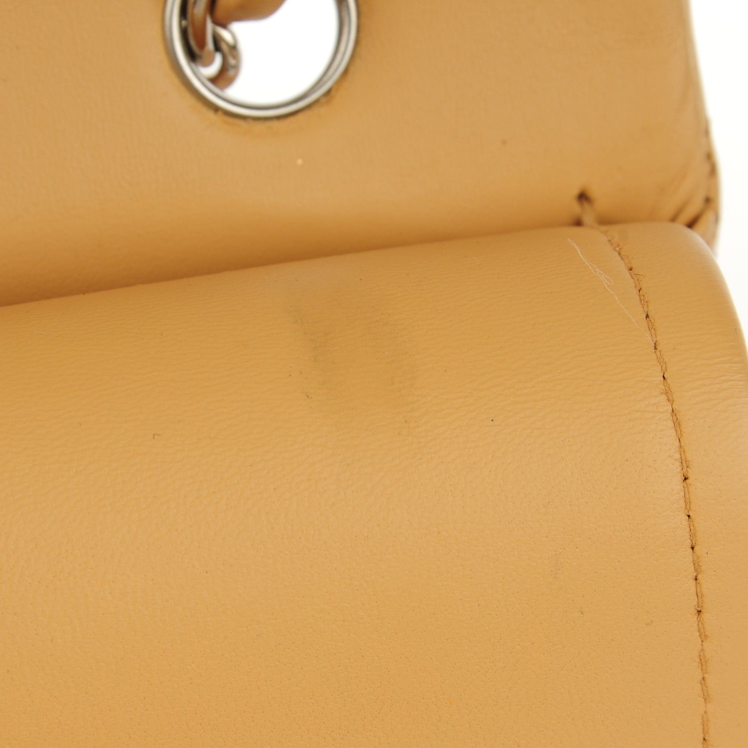 Chanel Lambskin Quilted Medium Double Flap Beige 8 of 12