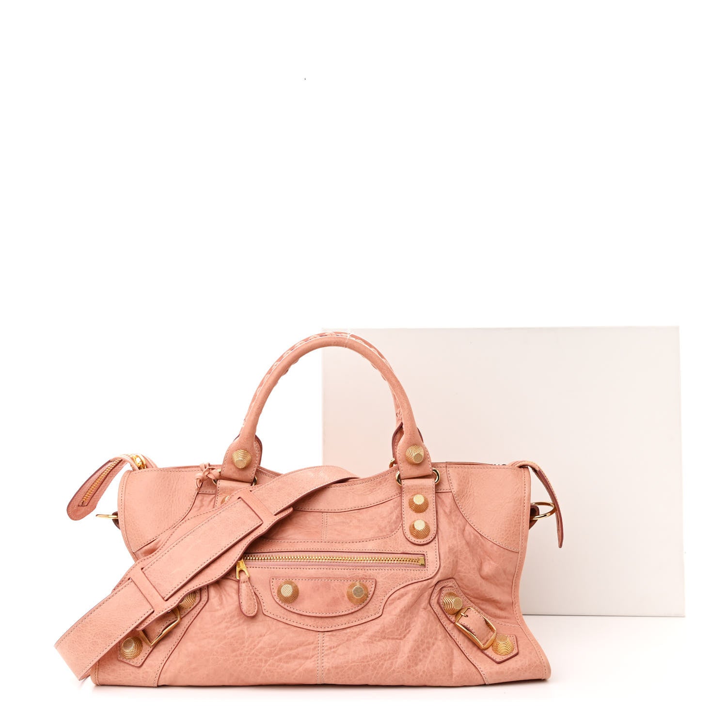Balenciaga Agneau Giant 21 Gold Hardware Part Time Vieux Rose