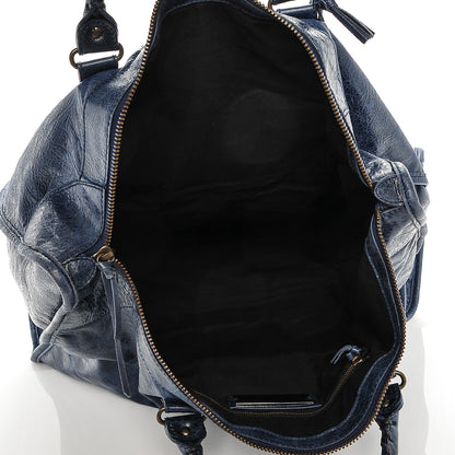 Balenciaga Chevre Classic Hardware Weekender Bleu Roi 5 of 10