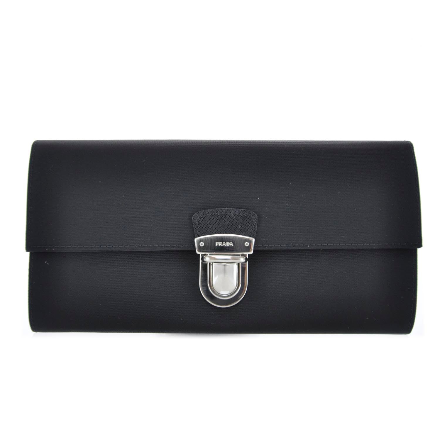 Prada Tessuto Nylon Wallet Black 1 of 7