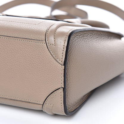 Celine Drummed Calfskin Nano Luggage Dune 11 of 19