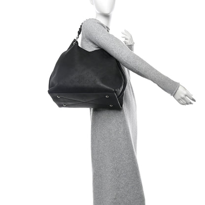 Louis Vuitton Mahina Carmel Hobo Black 3 of 12