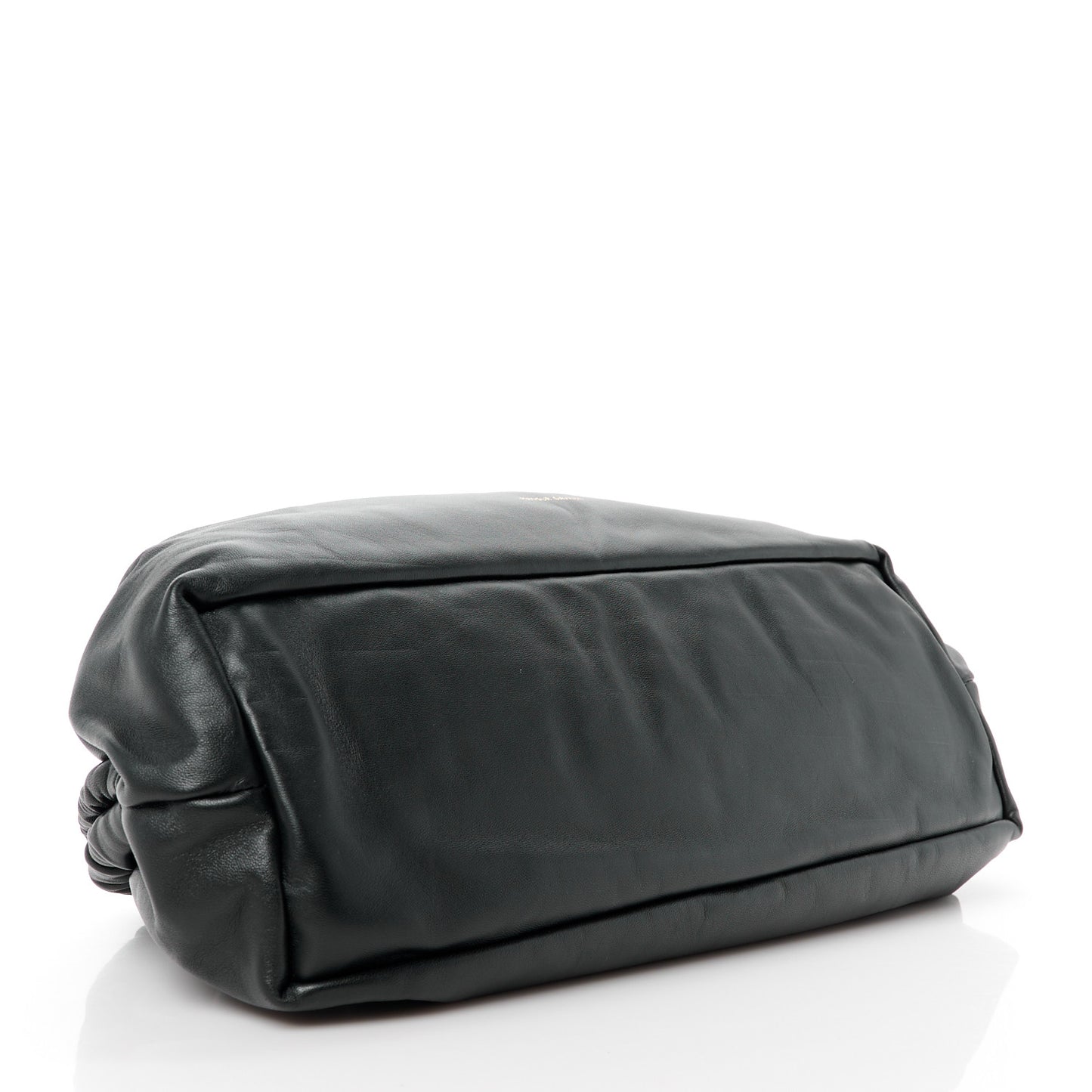 Lambskin Cloud Clutch Black Flamma