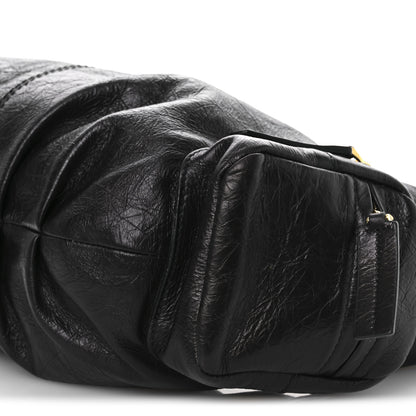 Christian Dior Crinkled Calfskin Large Grand Tour Multipocket Bag Black 10 of 10