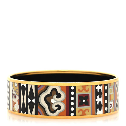Hermes Enamel Printed Wide Bracelet 1 of 5