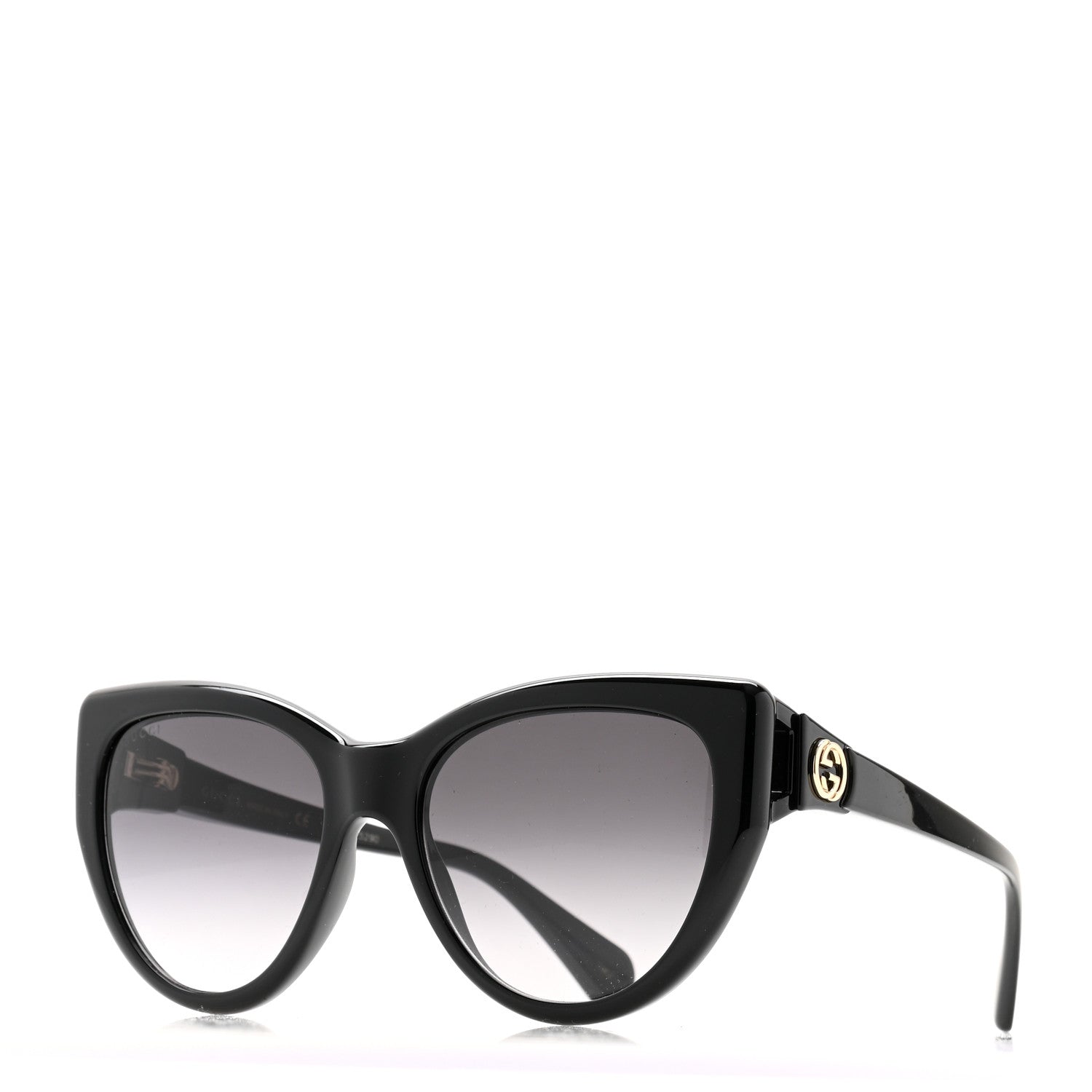 Gucci Acetate Cat Eye Sunglasses GG0877S Black 1 of 8